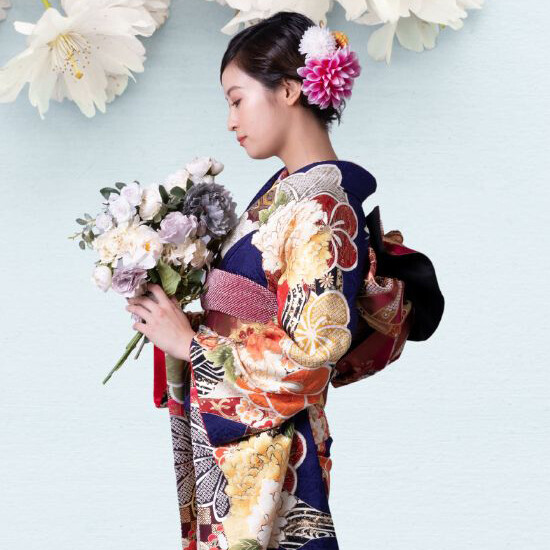 振袖　未仕立て品　正絹 振袖【9036】お仕立付き新品未仕立正絹京友禅