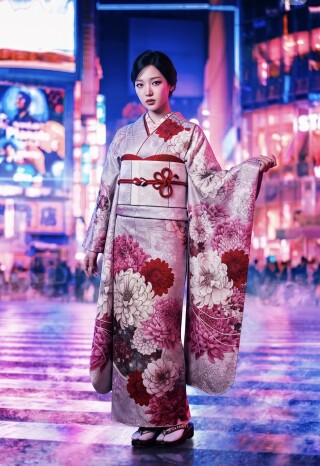 個性派◆ 振袖6点セット ◆赤レッドギャル系派手成人式フルセット前撮り26Dk きもの専科林の振袖 /その他色/その他色/クール/その他/ 派手カワイイ