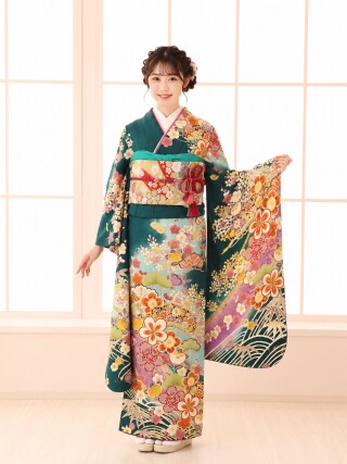 千代田振袖館 那覇店の振袖 /黄色/古典/その他/ 19F12【紅型】 | My振袖