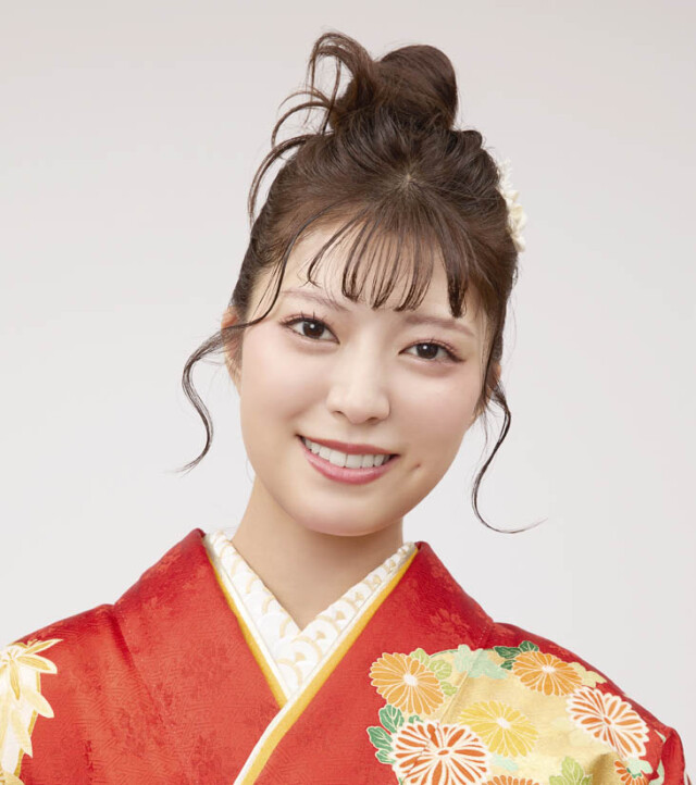 KIMONO KINDの振袖 /赤色/白色/古典/花柄/ 「四君子」京友禅手描き振袖