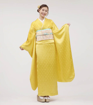 KIMONO KINDの振袖 /紫色/その他色/古典/梅柄/ 「若松に梅」京友禅