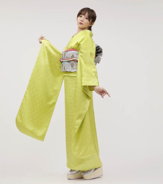 KIMONO KINDの振袖 /紫色/その他色/古典/梅柄/ 「若松に梅」京友禅
