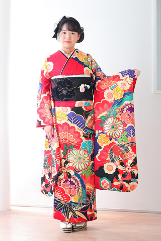 陽彩に舞う花の祝宴_振袖_100195
