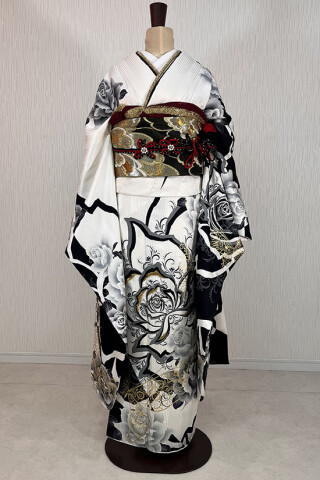 二十歳振袖館Az 水戸店の振袖 /紫色/白色/エレガント/蝶柄/ 振袖RL9273