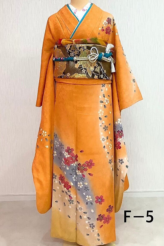 hanaCocoの振袖 /オレンジ色/エレガント/桜柄/ Original振袖 | My振袖