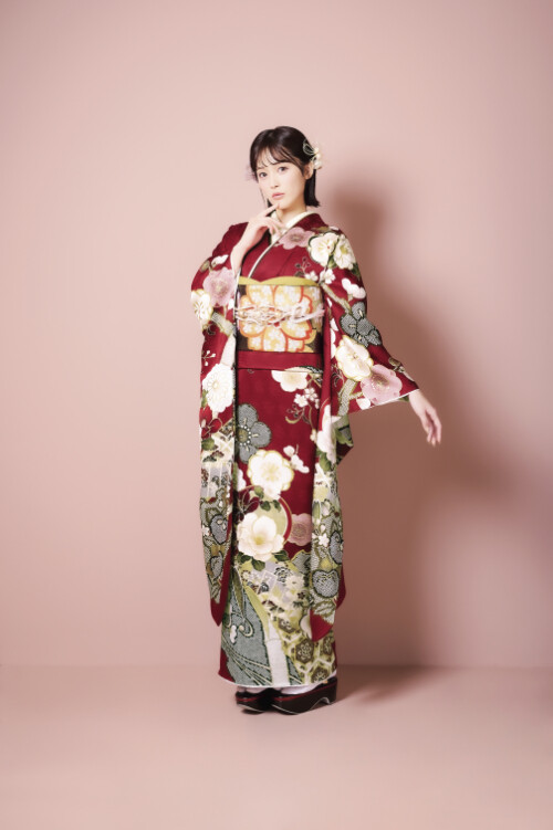 Furisode Mode Sumiyoshiの振袖 /赤色/古典/花柄/ 003 | My振袖