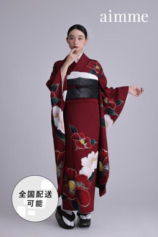 【159cm着画あります】丸昌★赤振袖セット 振袖(H315) 成人式振袖レンタル 晴れ着の丸昌横浜店 | 着物・浴衣