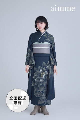 ネイビー振袖_振袖_100626