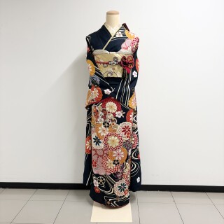 紺_振袖_102464 | ジョイフル恵利OUTLET　大阪駅前第2ビル店
